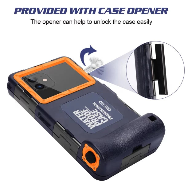 Professional And all Inch Underwater Galaxy UrbanX Protective Snorkeling 6.9 Surfing Up [15m/50ft] Case Phones with F62 Video Photo LCD Lanyard for to Waterproof Swimming Diving Housing