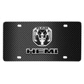 3D up Patten Logo Black Steel 2019 Plate Dual License Fiber Carbon RAM HEMI