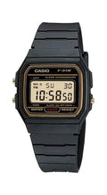 Gold/Black Digital F-91W-1HDG Watch Mens Casio