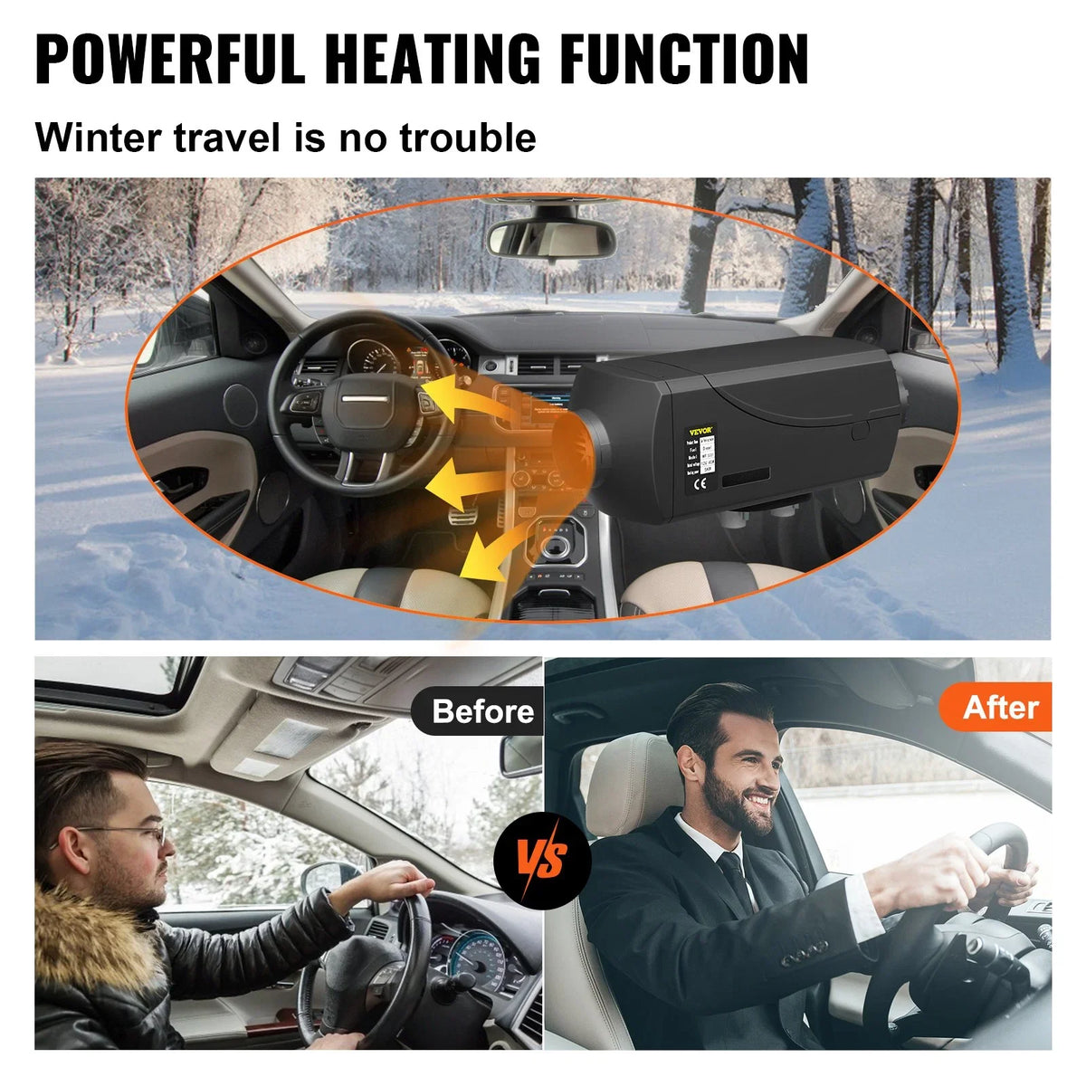 Double Heater LCD VEVOR for 12V 5KW Motorhome with Bus Heater Thermostat Boats Air Diesel RV Mufflers 5KW Diesel Heater and Trailer Diesel Parking