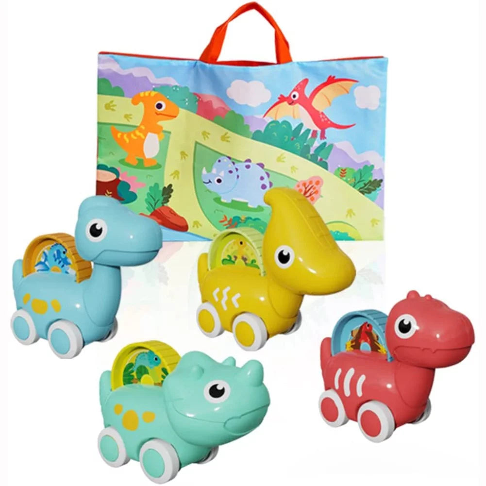Toy Girls, 1-5 Car Toddler Bag Cars, Toys for Kids Packaging Gifts Years for Dino with Boys Birthday Pack and Dinosaur Christmas Old 4 Toys