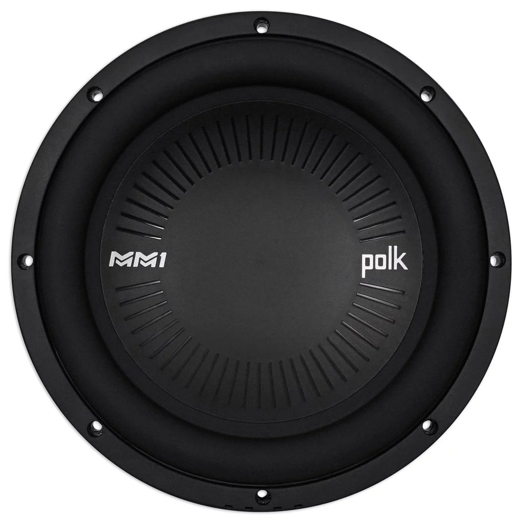 MM1042DVC Sub Box 2400w (2) Subwoofers+Sealed 10” Polk Audio Enclosure+Rockmat