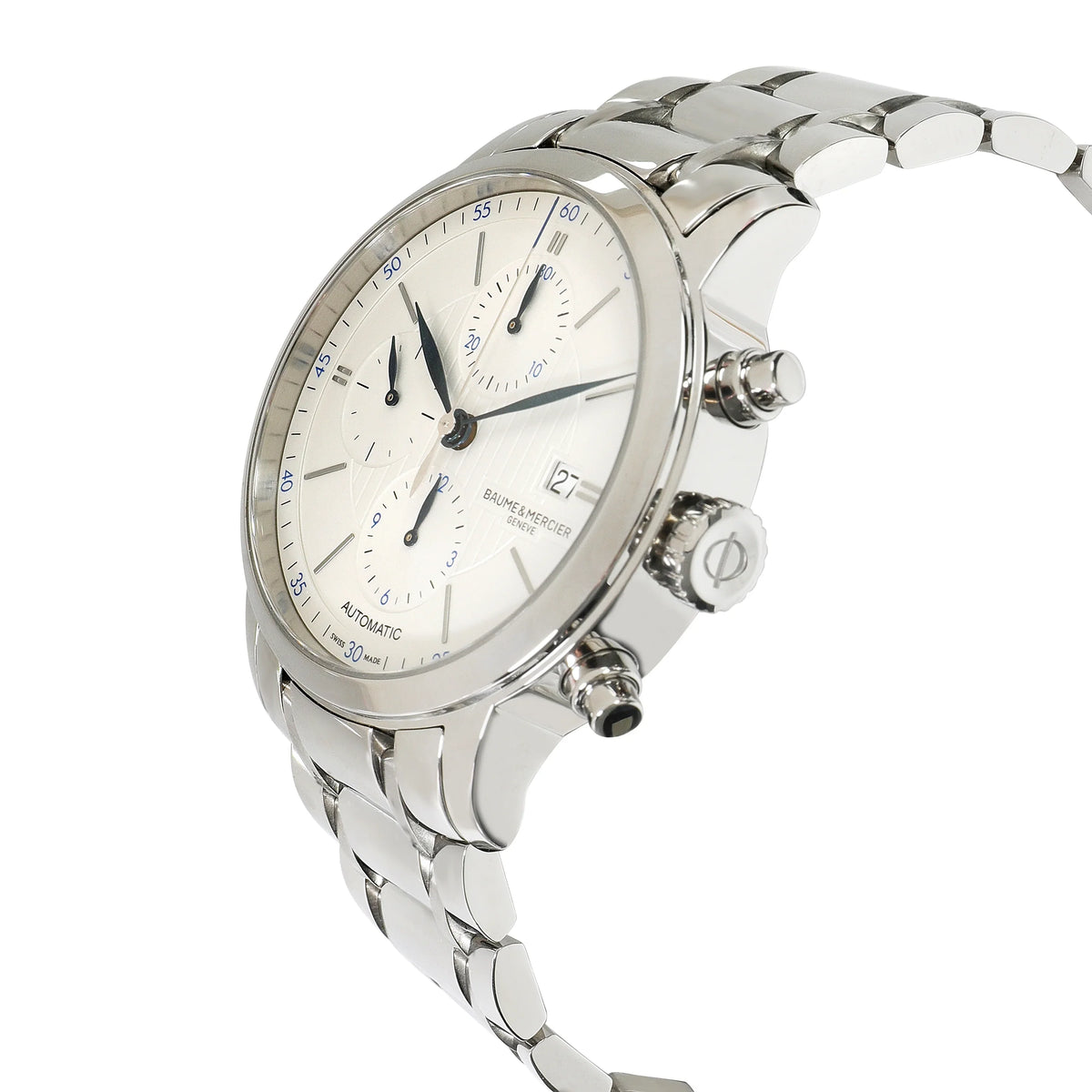 Stainless Men's & Mercier Watch Classima in Steel Pre-Owned Baume MOA10331