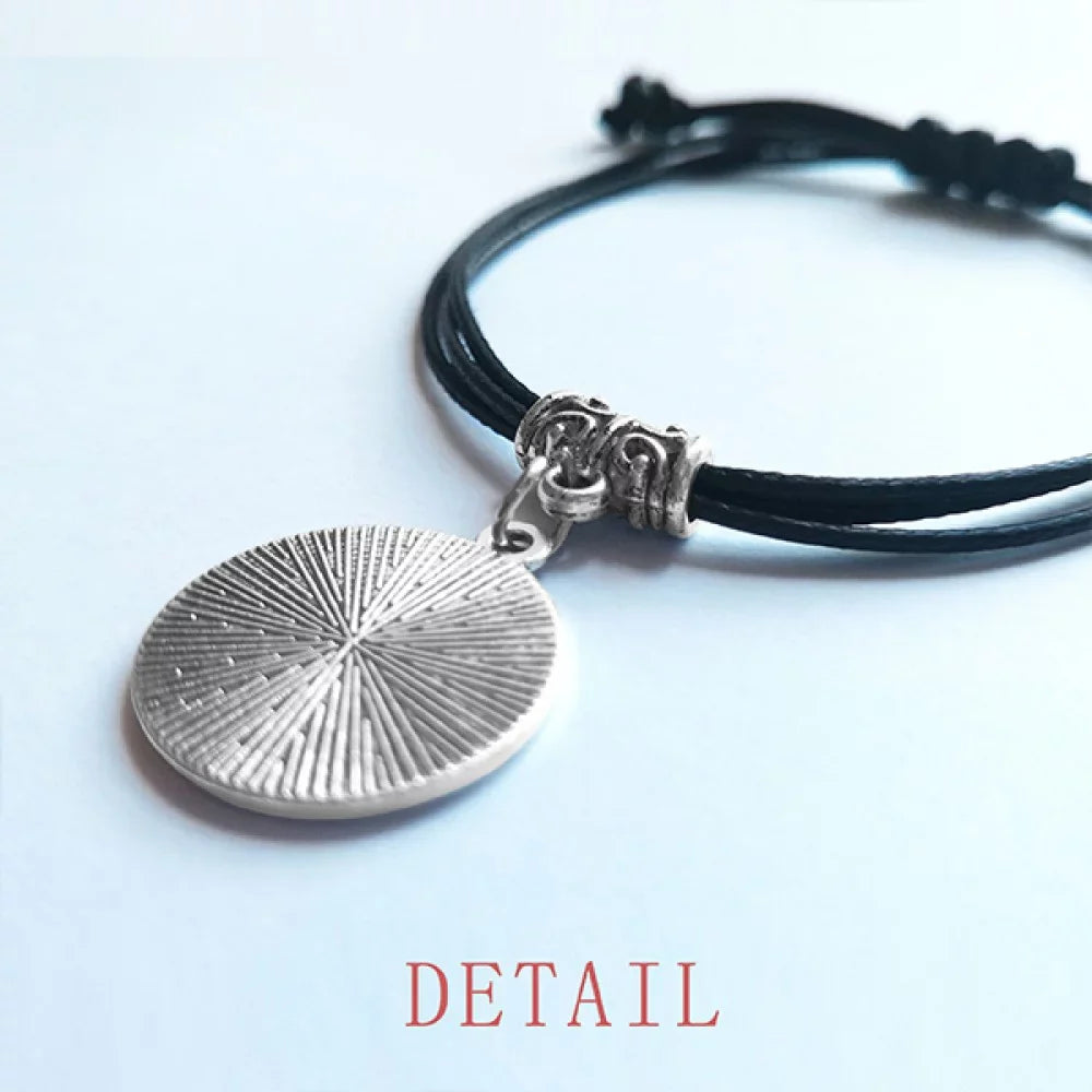 Wristband Black Amusement Roller Park Jewelry wristband Coaster Facilities Rope Leather