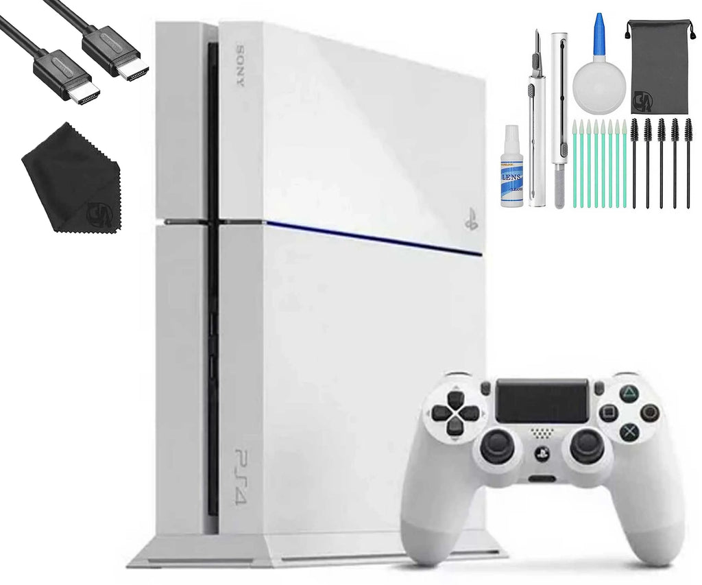 Console Gaming Kit Pre-Owned Cleaning With Like 4 (Refurbished: 500GB White, HDMI New) PlayStation Cable