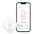 and Smart with Alerts Baby Pink Instant Abdominal Tracks Temperature, Position on Safety Baby's Smartphones, Movement, Movement Audio Rollover - Sleeping Baby Monitor for Sense-U Abdominal