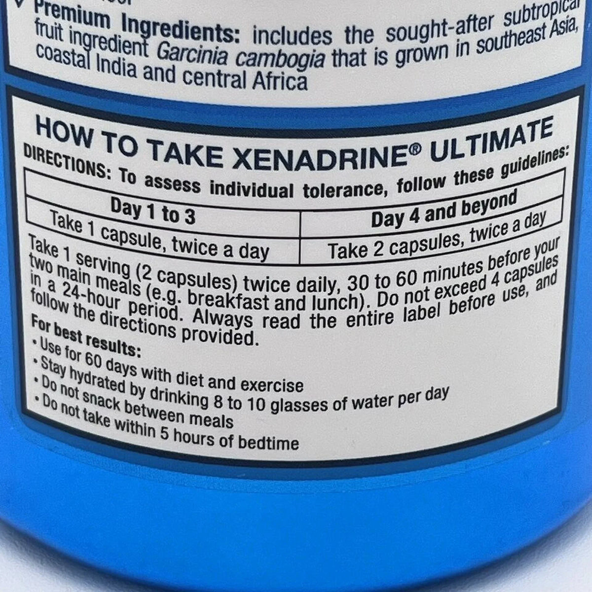Supplement Dietary Weight 120 Loss Xenadrine Capsules
