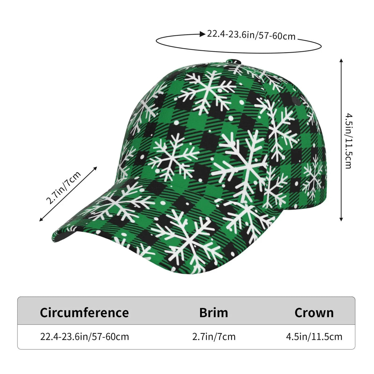 Seasons At Running Activities Baseball Hat(Christmas Size Balery and Workouts Cap Outdoor Pattern Dad Buffalo All Plaid) Adjustable for