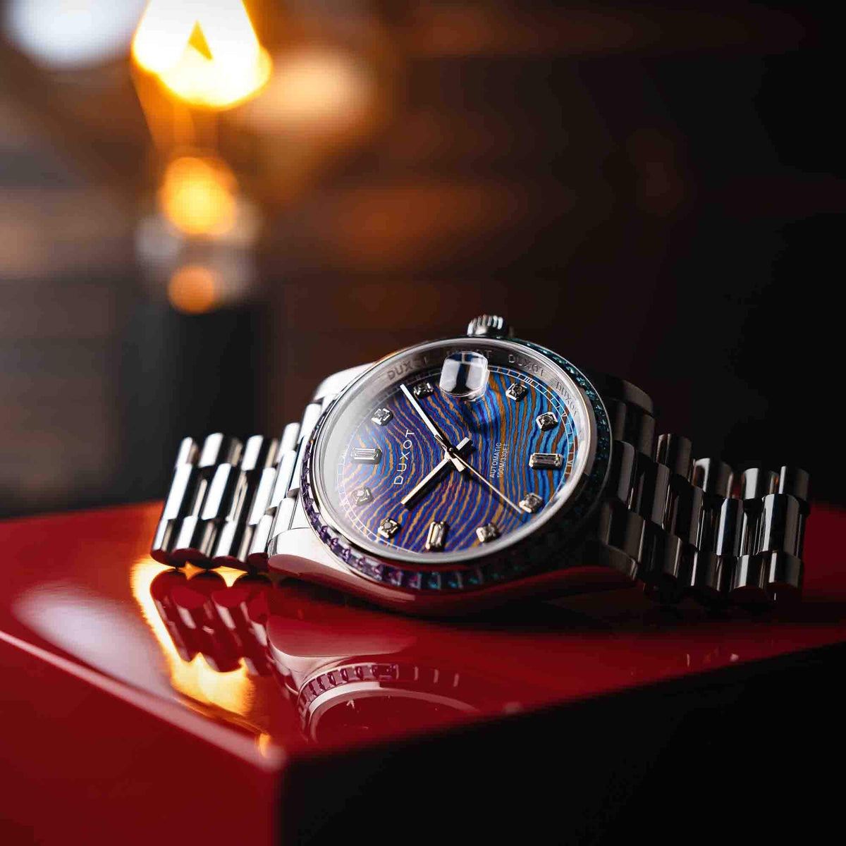 Limited Edition Automatic Damascus Rainbow Duxot Serenata Diver