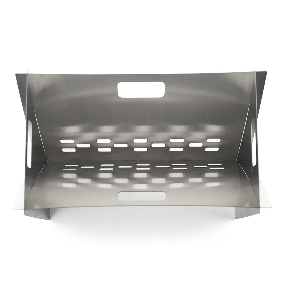Folding Stainless Camping Burning Portable Plate, Grill Steel Wood for Cooking Stove, and BBQs Perfect Cooking with Stove Outdoor Radirus