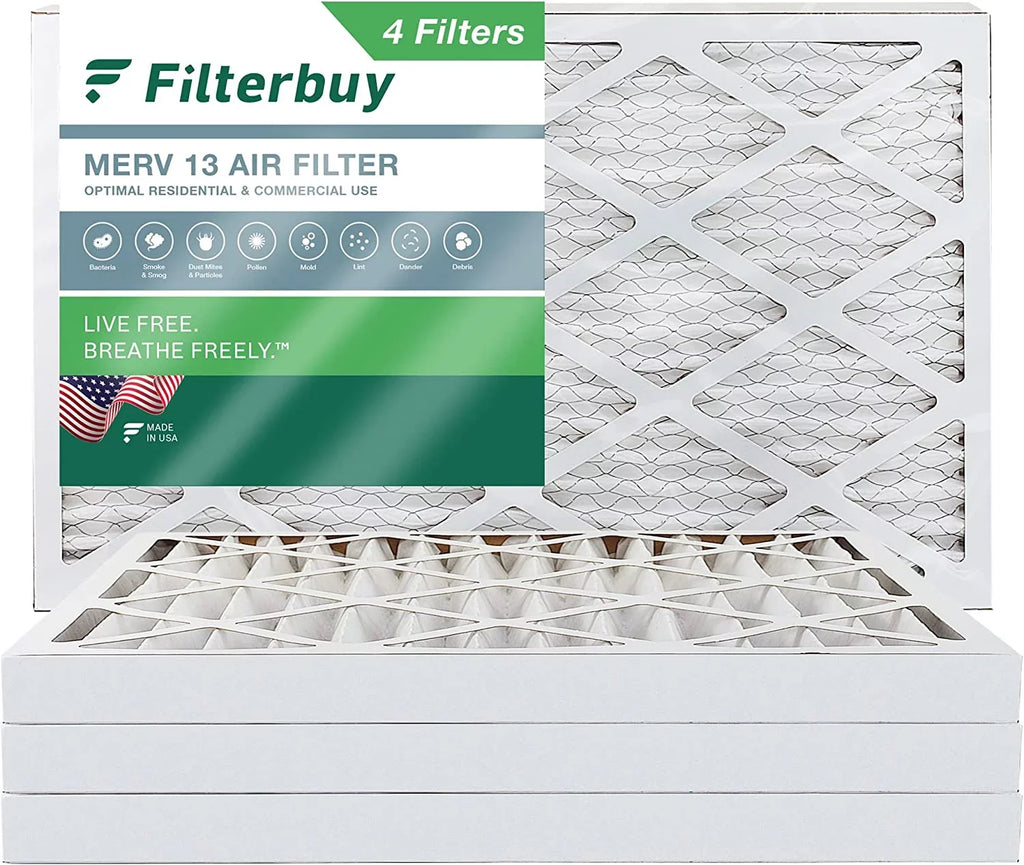 Furnace Filters Filterbuy AC Air MERV Pleated (4-Pack) 13 HVAC 12x30x2