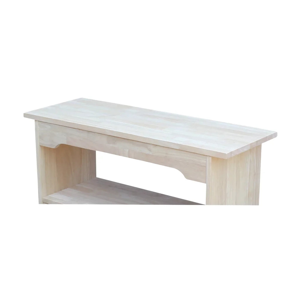 Indoor Unfinished Concepts Solid - Long, Brookstone 36" Bench Wood International