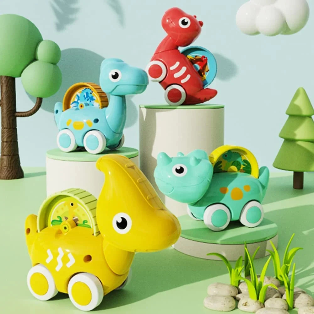 Toy Girls, 1-5 Car Toddler Bag Cars, Toys for Kids Packaging Gifts Years for Dino with Boys Birthday Pack and Dinosaur Christmas Old 4 Toys
