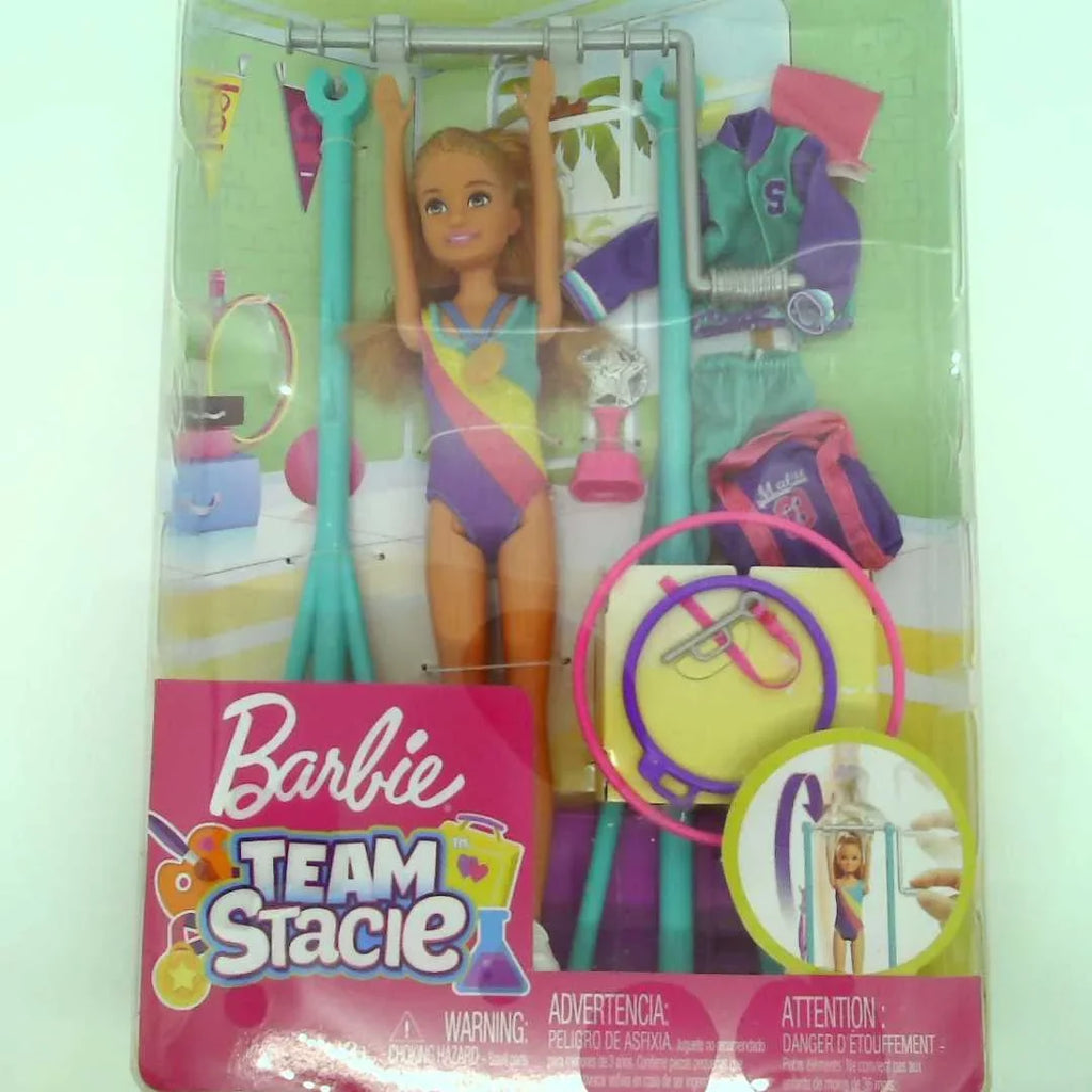 Gymnastics with Doll Stacie Team Barbie Playset Accessories