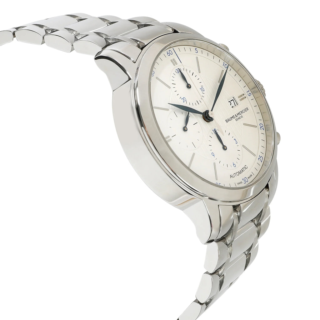 Stainless Men's & Mercier Watch Classima in Steel Pre-Owned Baume MOA10331