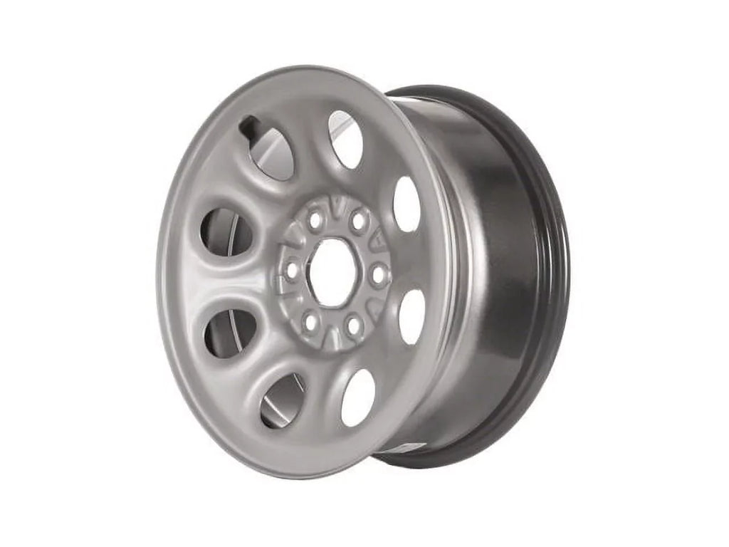 1500 2013 17 7.5 - 8 - Wheel 2010 Steel 2011 Express 2012 Chevy Compatible Hole x with Silver 2014 - Inch 2009 - -