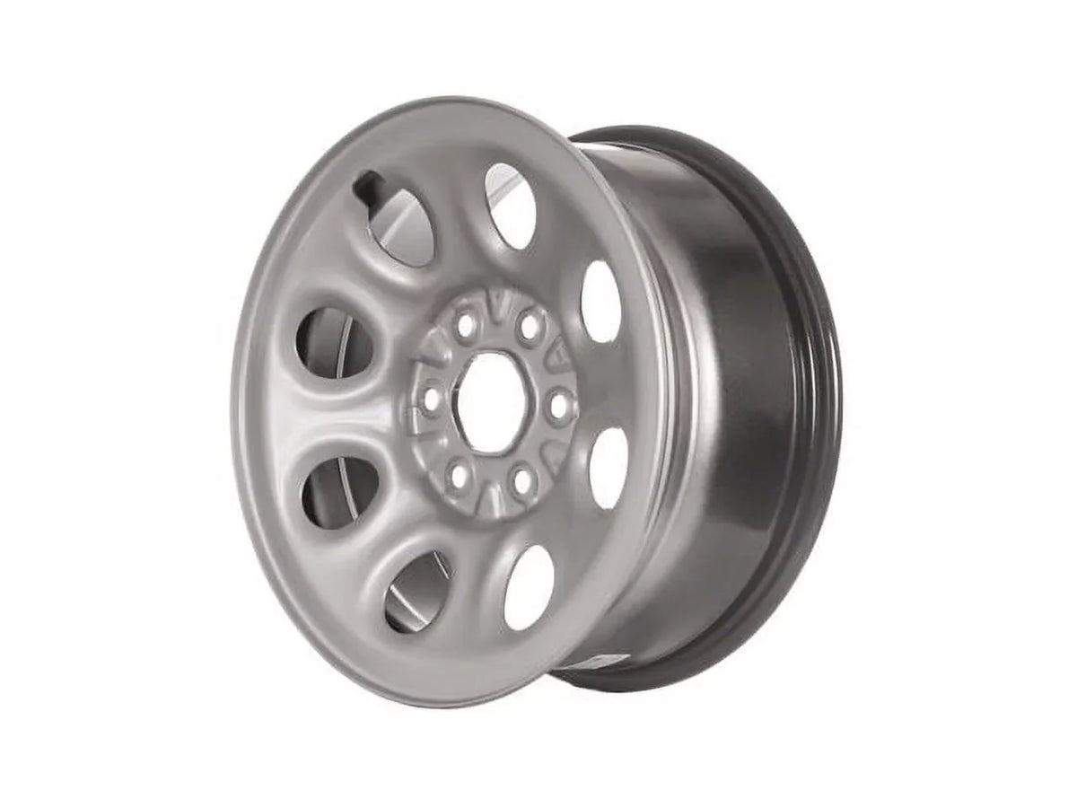 1500 2013 17 7.5 - 8 - Wheel 2010 Steel 2011 Express 2012 Chevy Compatible Hole x with Silver 2014 - Inch 2009 - -