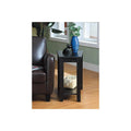 Black Bottom a Side Benzara Wood Table With Chair Shelf, Wedged
