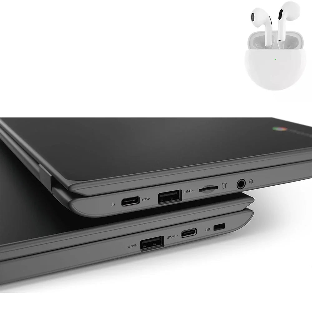 and (scratch PreOwned with 4GB Pro Earbuds 11.6" Windows RAM dent) 64GB Laptop 10 100e Processor SSD Wireless Lenovo