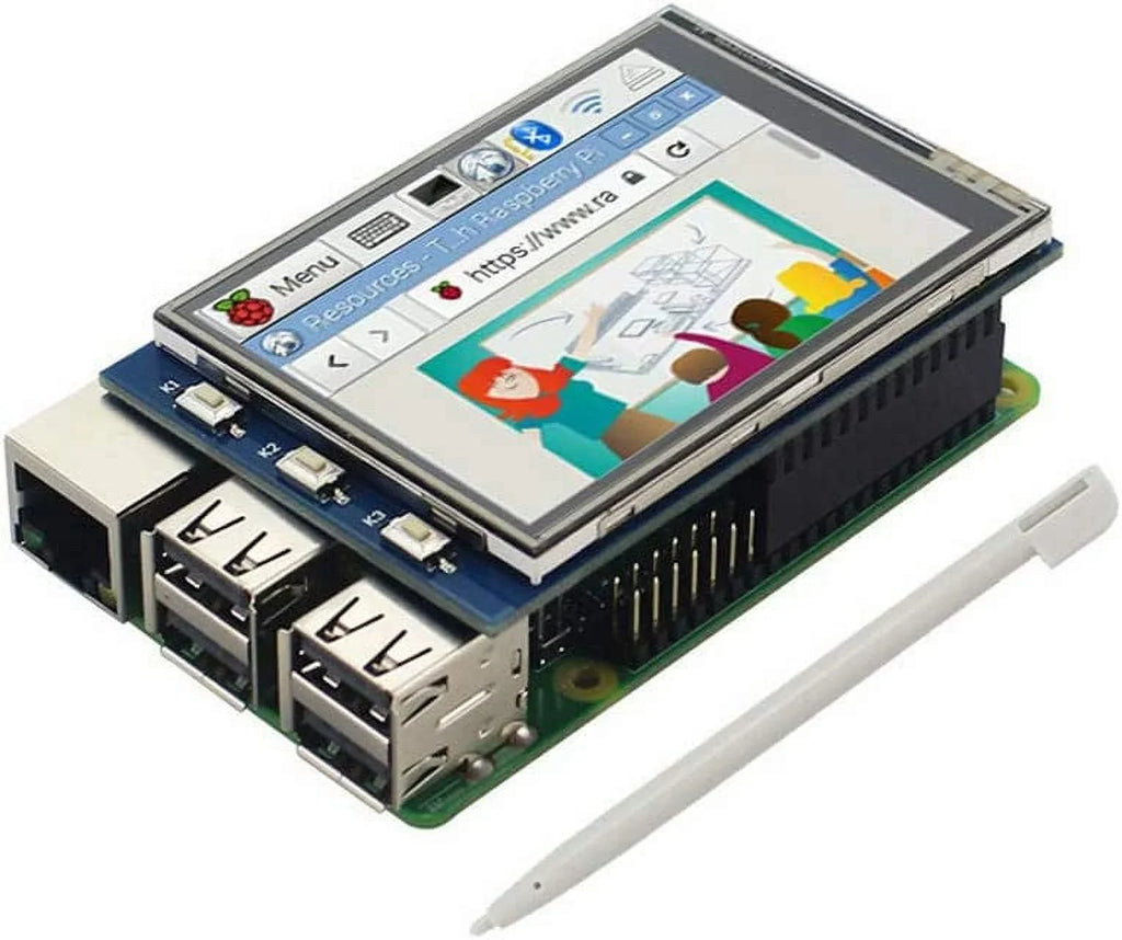 /3B+ TFT with SPI Pi Raspberry 2.8 Pan Color Treedix TFT Display Screen inch Touch Screen Touch Interface LCD Resistance 4B Compatible with