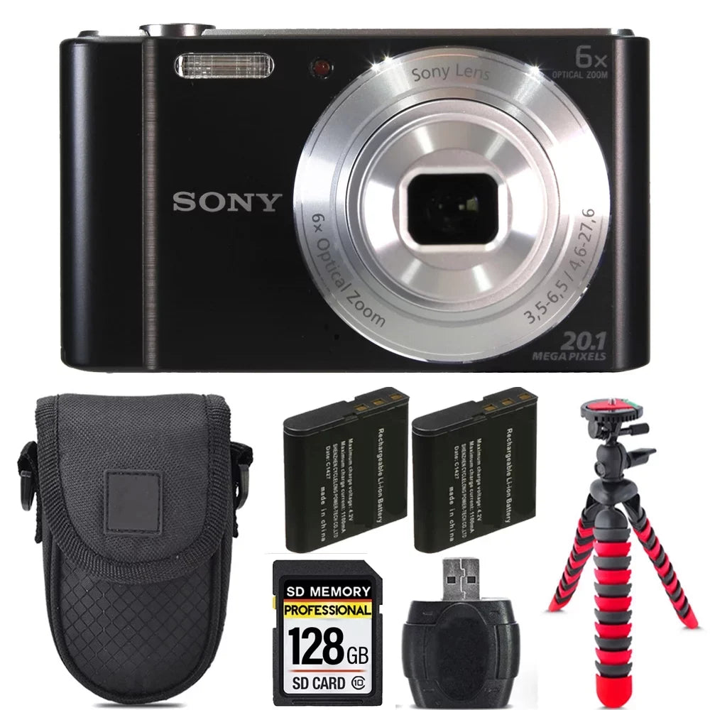'+ Battery Cyber-shot + +Tripod -128GB Case Kit Digital Extra Camera DSC-W810