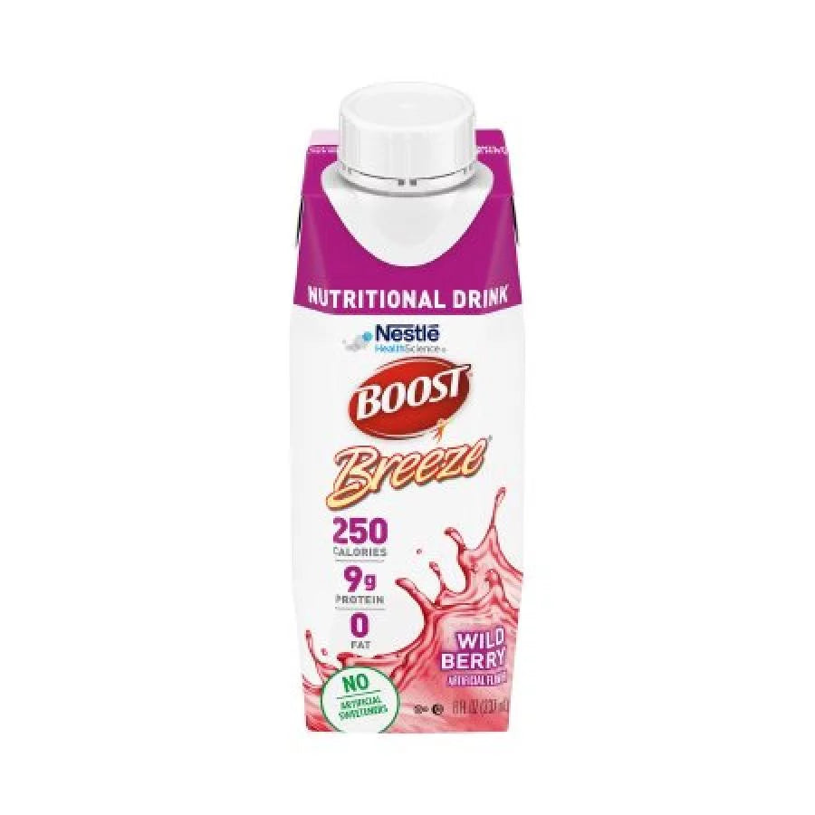 Berry, 24 Wild Breeze Carton, Nutritional Boost ounce Drink 8 Count