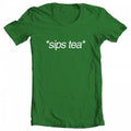 XX-Large Kelly Sips Meme Women's Tea Green Kermit by Artwork Inspired T-shirt TEEZ Original GEEK