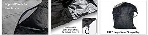 All Weatherproof Bag Cover 2007-2008 Trailerable Sun! Fit - Straps & Color Gray/Black Includes for Ski LX - Protect Trailer Rain Contour Ultra Custom Kawasaki Weather Jet from - & 250 Storage -