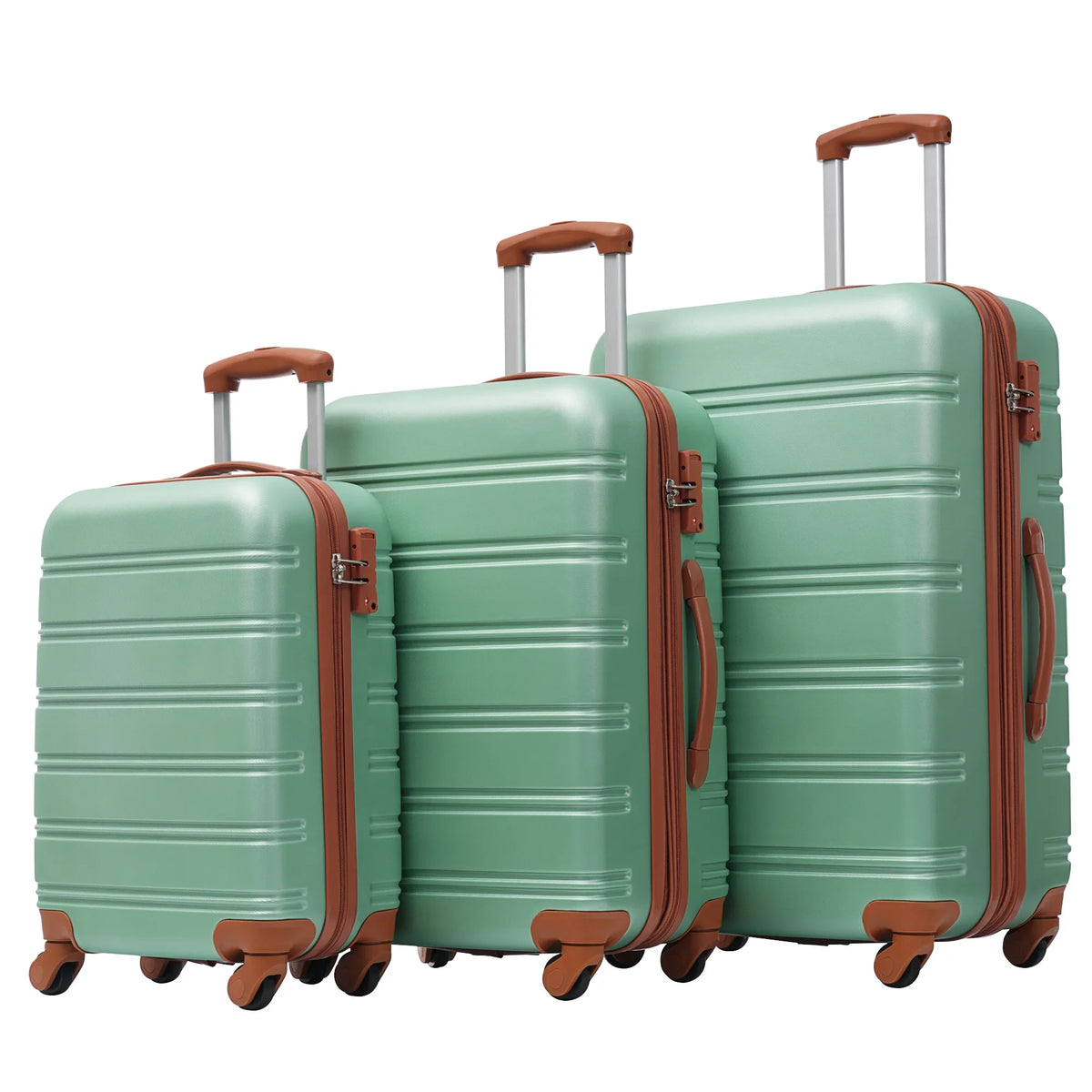 28" Lock with TSA Piece Available Spinner Suitcase 24" Luggage Crtynell 3 20" Hardside Set