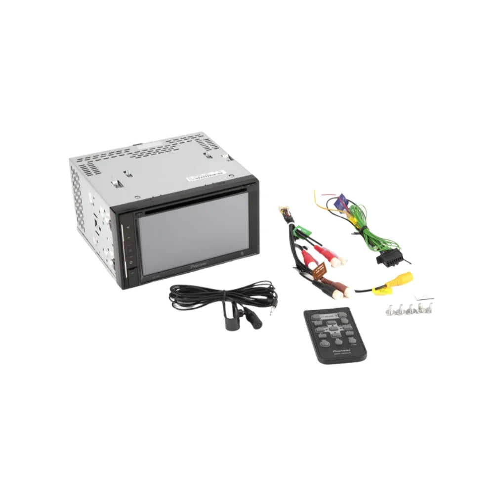 DIN with Classic AVH-241EX Receiver Camera/Install AM/FM 6.2" Car 2013-2014 Kit/in-Dash for Touchscreen Media W/ Digital Double Bundle F150 Bluetooth/Backup KIT4711 Pioneer DVD/CD Dash Stereo