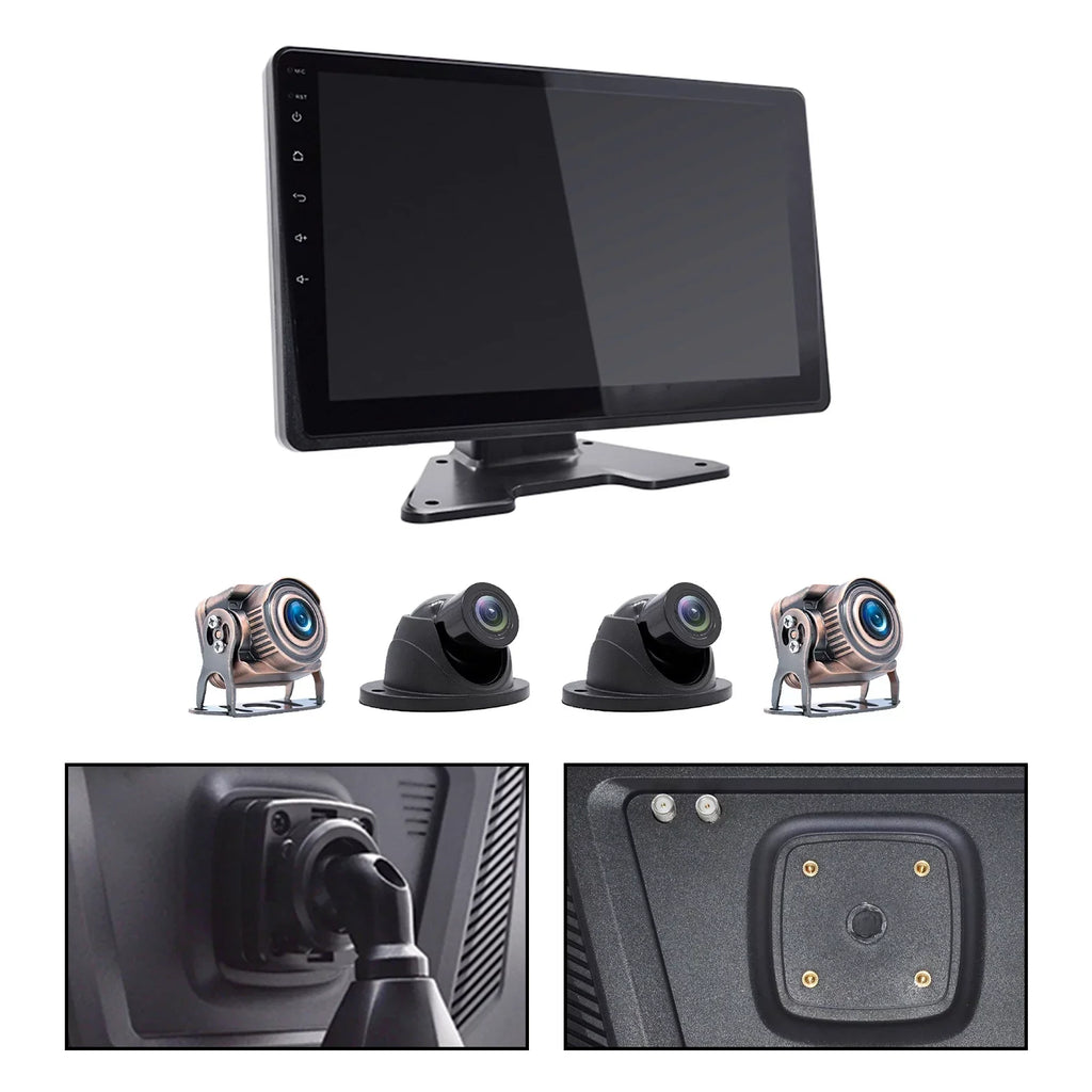 Bus for Driving Touch 10.1"Monitor Video RV Camera Screen Truck GPS Recorder DVR
