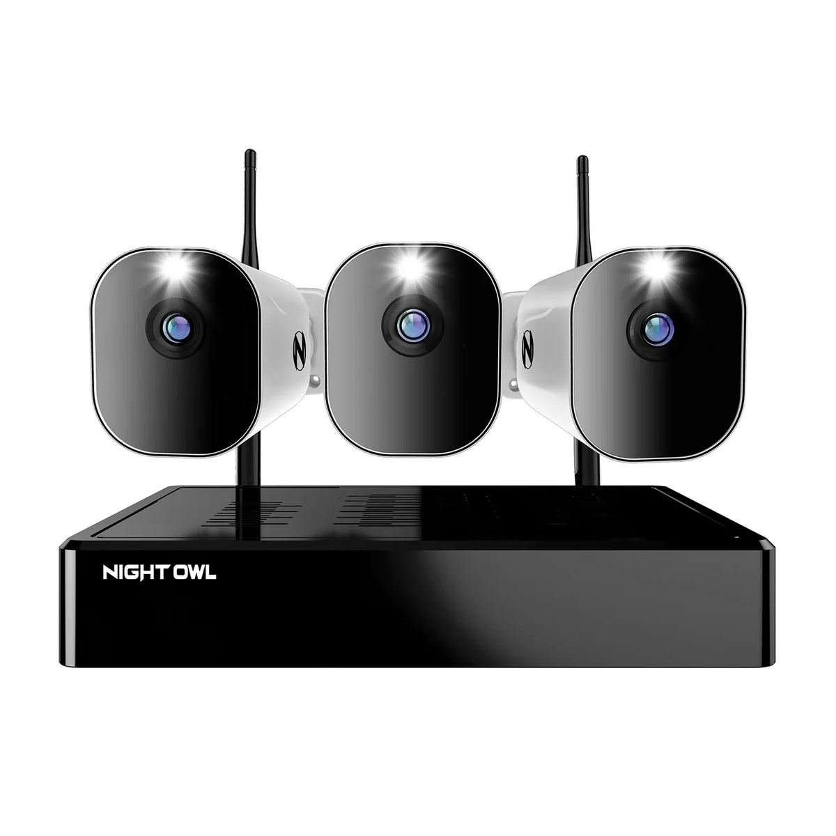 1TB 10 (Battery) Wi-Fi Channel Cameras Owl Spotlight 1080p NVR Free Hard 3 Night Drive HD 4K with and Wire