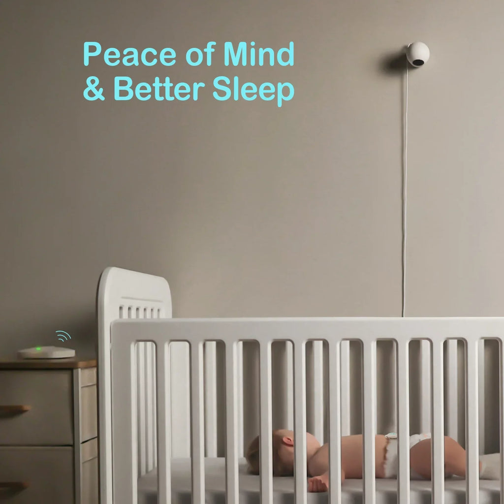 and Smart with Alerts Baby Pink Instant Abdominal Tracks Temperature, Position on Safety Baby's Smartphones, Movement, Movement Audio Rollover - Sleeping Baby Monitor for Sense-U Abdominal