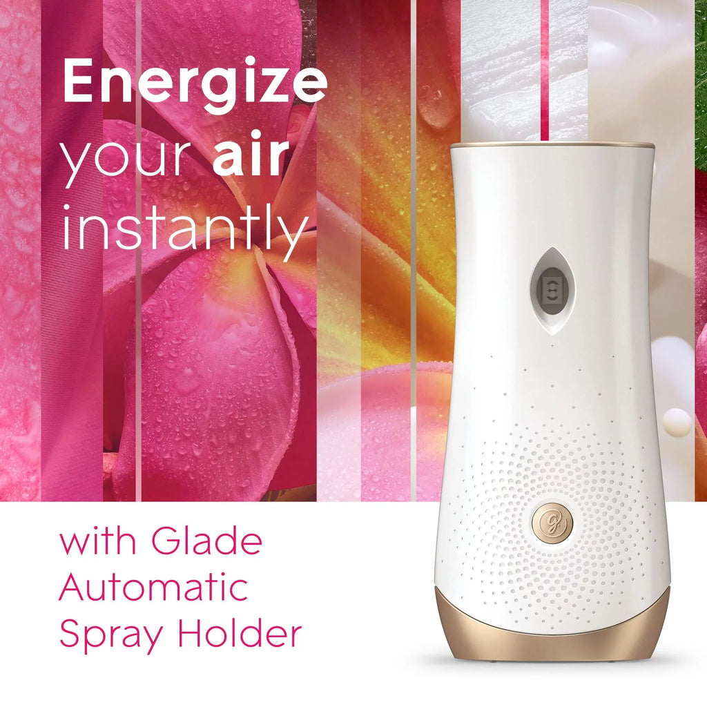 Automatic Freshener Blossoms, Air Spray Home Glade And For Refill, Tropical 3 Count Bathroom, Oz, 6.2