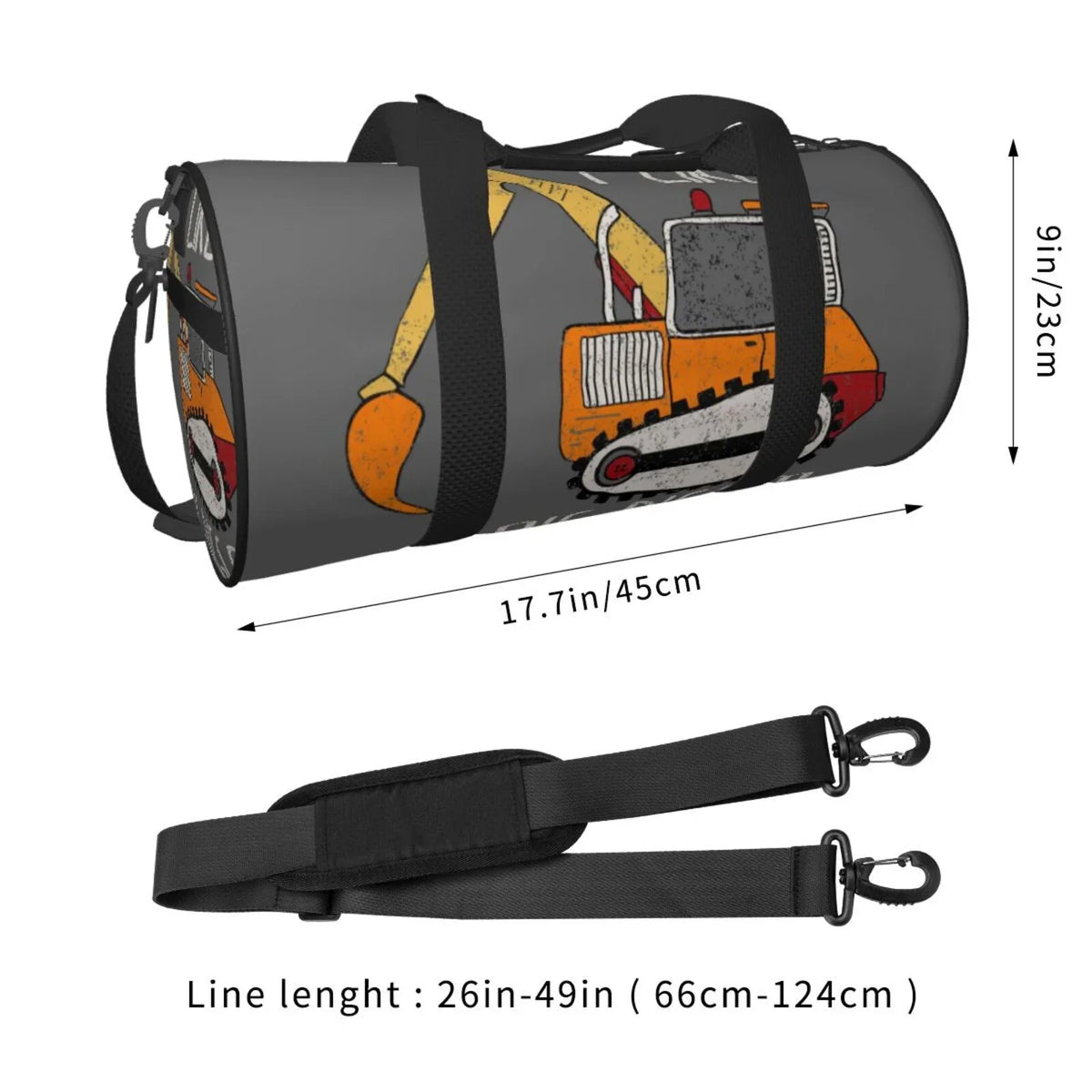 Bag Big Bag Like Sports Gym Digger Waterproof Travel I Luggage Cylinder Large Coaee Capacity and Pocket Compartment with Bag