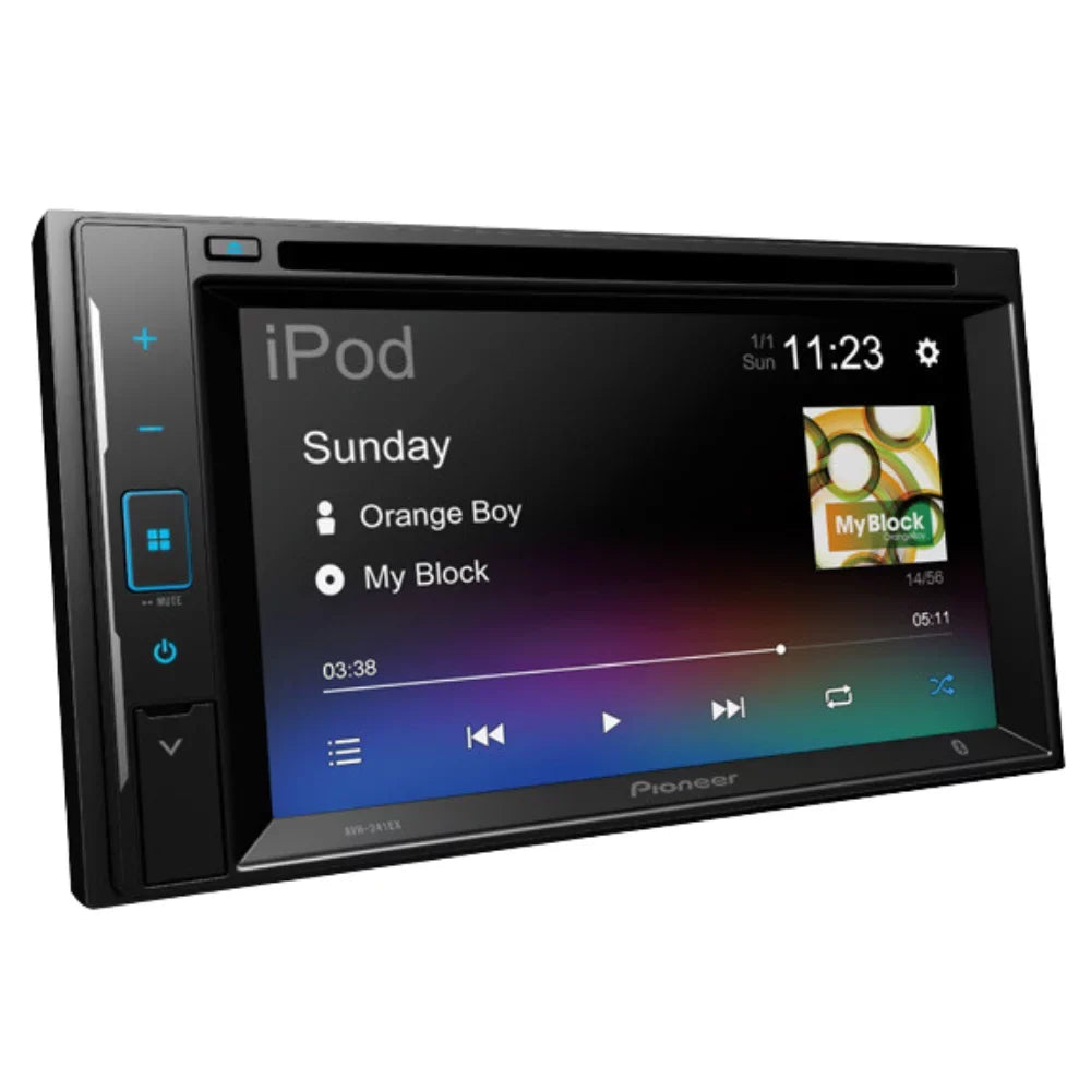 DIN with Classic AVH-241EX Receiver Camera/Install AM/FM 6.2" Car 2013-2014 Kit/in-Dash for Touchscreen Media W/ Digital Double Bundle F150 Bluetooth/Backup KIT4711 Pioneer DVD/CD Dash Stereo