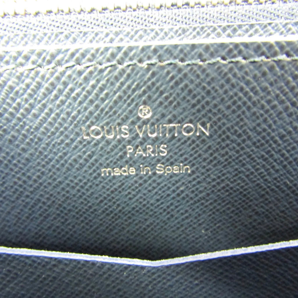 Navy Taiga (Good) Taiga XL Blue Pre-Owned Men's Wallet Leather Zippy M64019 (bi-fold) Long
