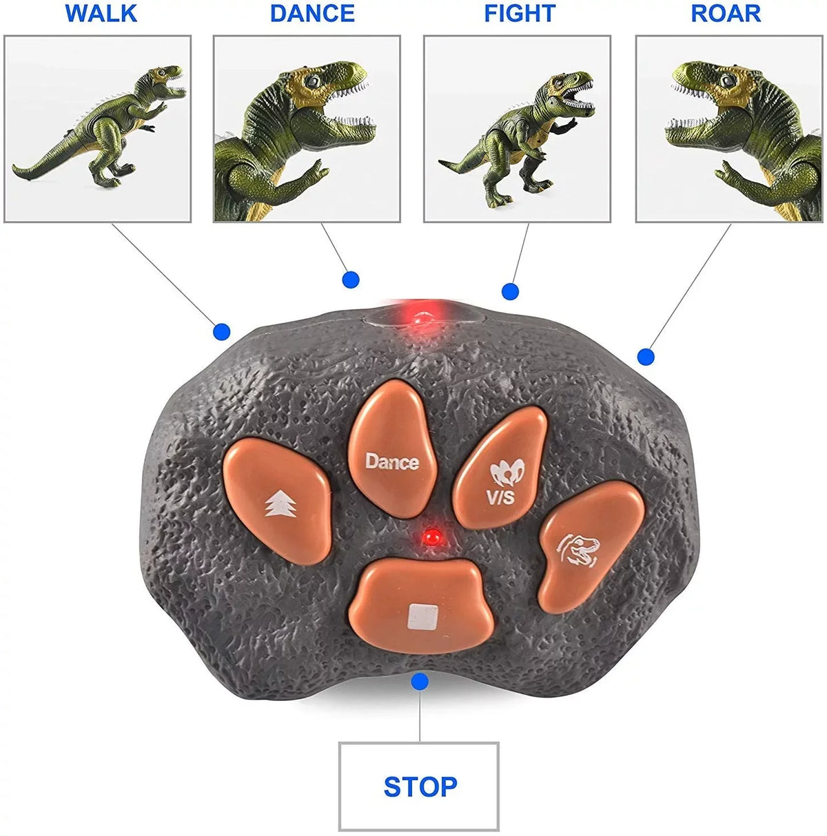 JOYIN T for Dancing Kids Robot Boys Roaring Toy saur Toy Walking Toy,Electronic dinosaur saur dinosaur dinosaur Toy,Birthday Light Rex and for Steam Girls,Green Sound, with and Boys,Big Gift Kids