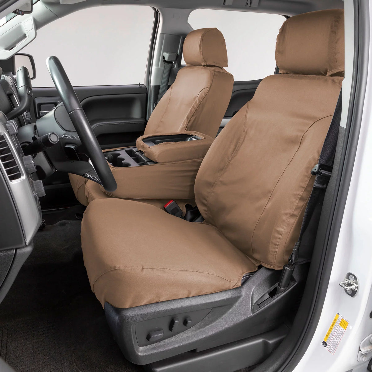 CAB, 2011-2012 Fit Polycotton F-150 SUPER 2013-2014 Cover Covercraft Seat Row for select: SeatSaver (Tan) - F150 Select F150 Fits Front Custom Models