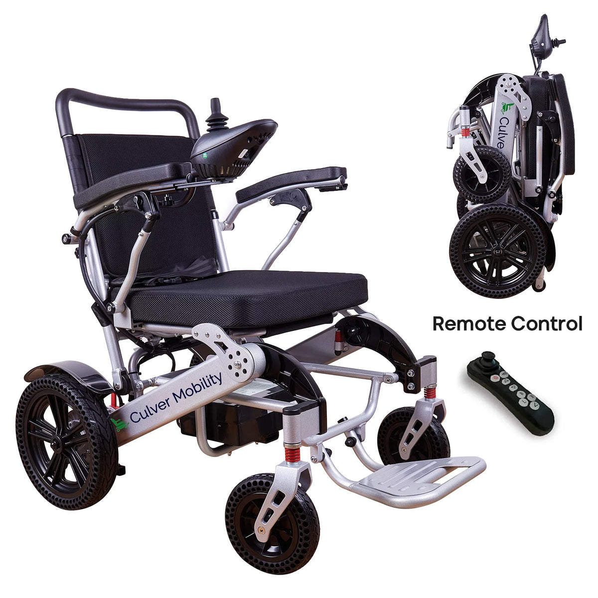 and Electric - Exclusive Alton 500W Lightweight Foldable Power 20 - - - miles SILVER Mobility 360lbs Wheelchairs