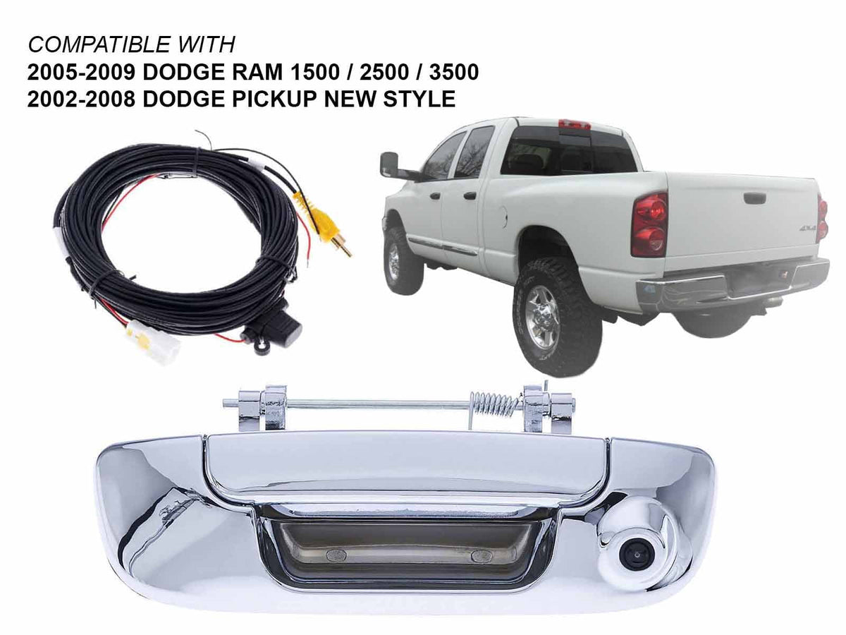 Camera with Replacement RAM - for Cable 8M 2009 APA R1500 Chrome R3500 2002 R2500 Handle Back-Up Tailgate