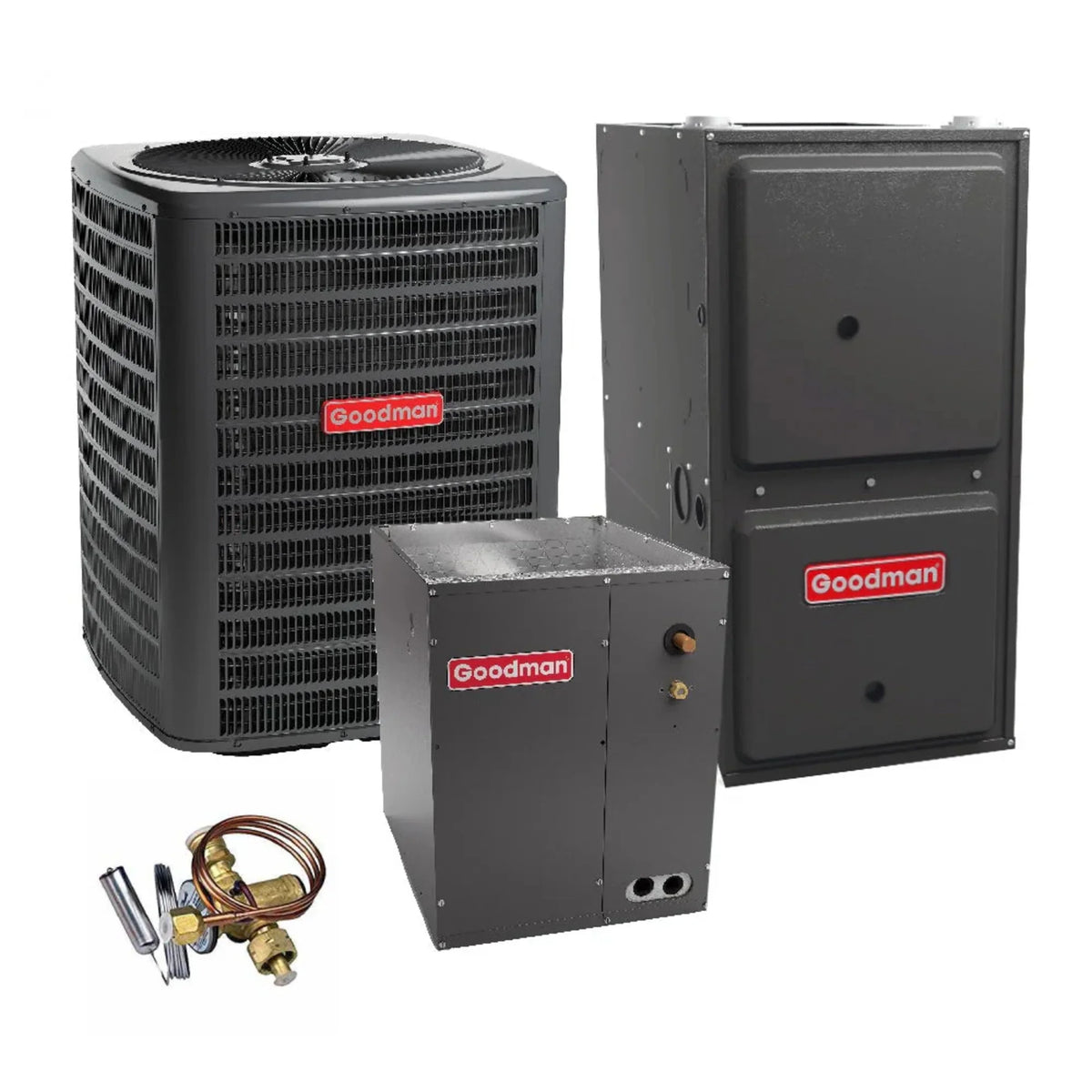 14.5 AFUE BTU 96% CAPTA3026B4 with Heat 2 GM9C960603BN GSZH502410 Pump Furnace 60,000 Upflow SEER2 Goodman Ton Coil and System Gas