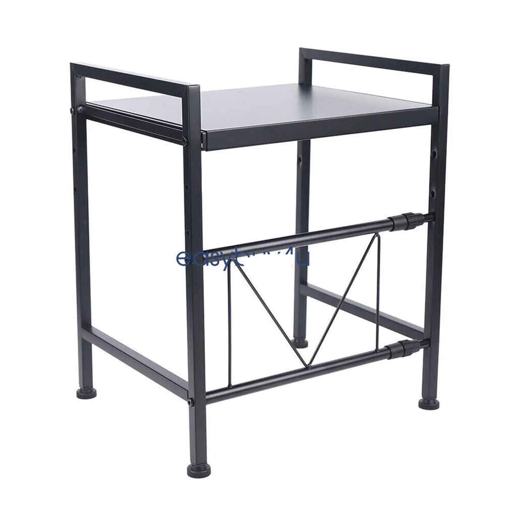 Microwave Oven 14.5~22.8 Microwave Storage Tier Rack, Single Retractable Oven Metal Kitchen Oven Microwave Rack, inch Countertop Expandable Condiment Cabinet Stand, Shelf Rack