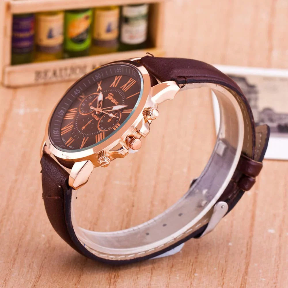 Quartz Wrist Wholesale Ladies 10 Set Unisex Pack Fashion PU Women Men Girls Watches Analog Leather Weicam Roman Watch Assorted for Numerals