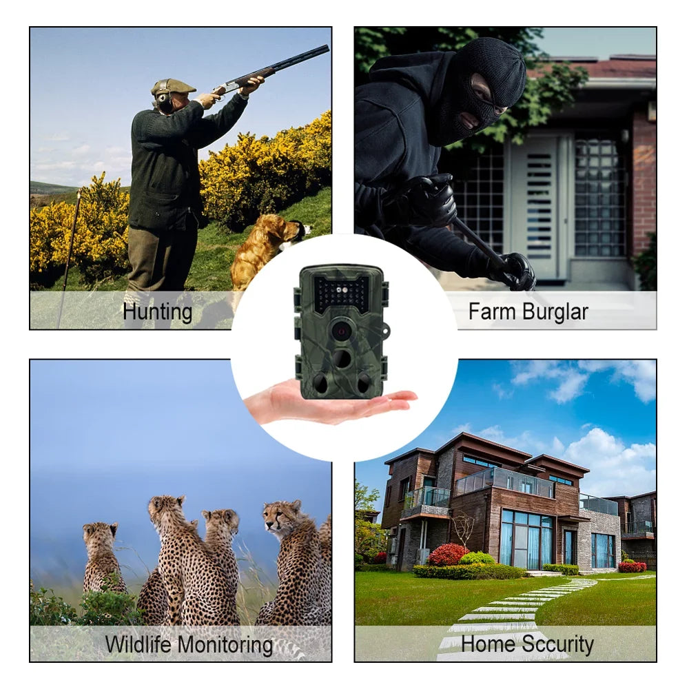 IP66 Use Hunts Camera Color TFT Inch 1080P 2.0 Detection Day Camera Night-Visions Field Night Outdoor Waterproof Display Trail 32MP Camera Infrared