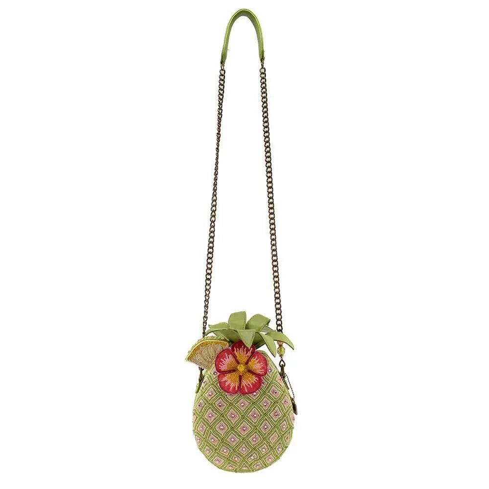 Novelty Bag Frances Pineapple Multi Mary Beaded Island Crossbody Handbag New