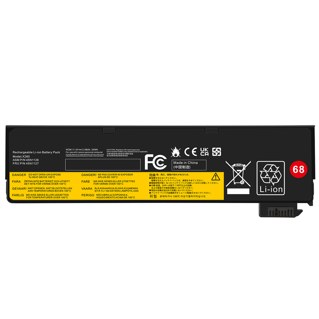 Battery 45N1126 X240 for X250 45N1127 T440 45N1134 Lenovo ThinkPad T450s 45N1777