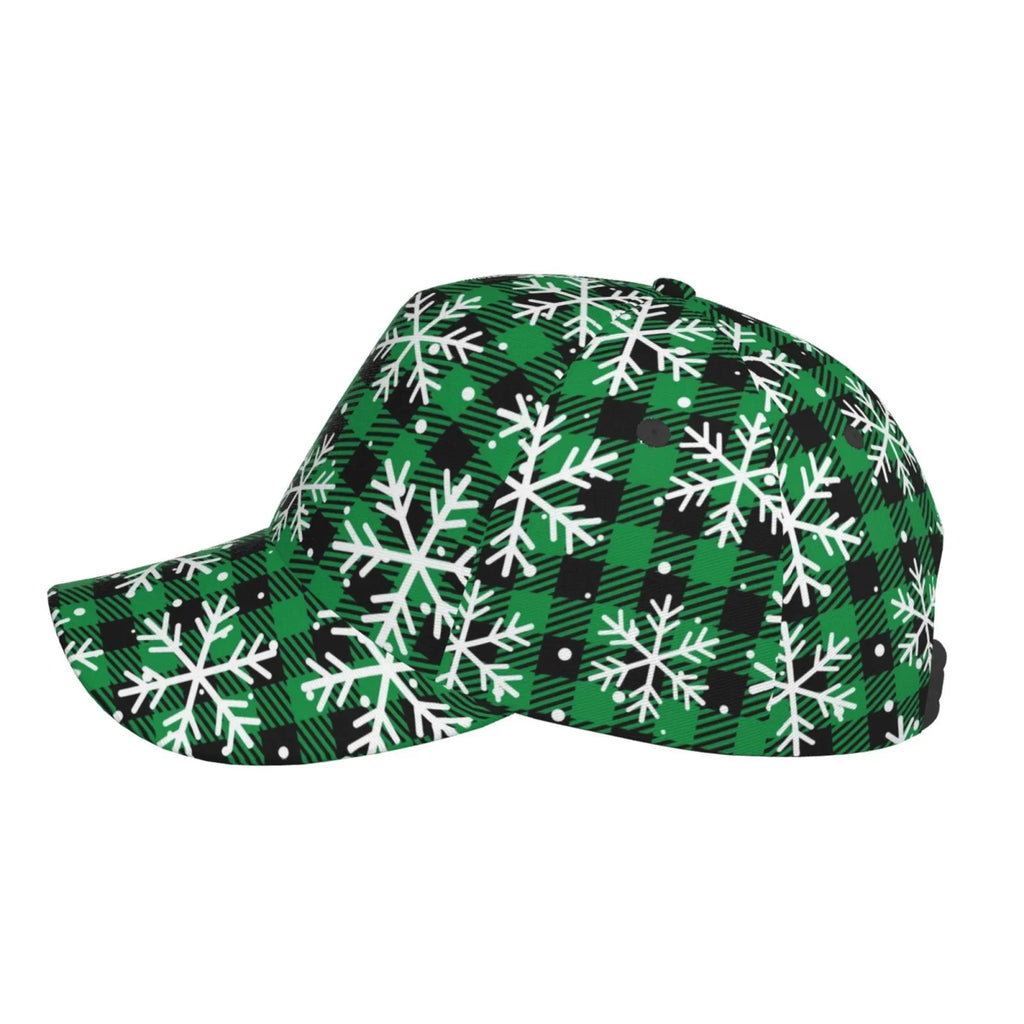 Seasons At Running Activities Baseball Hat(Christmas Size Balery and Workouts Cap Outdoor Pattern Dad Buffalo All Plaid) Adjustable for
