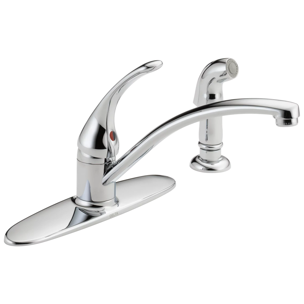 Faucet with Single Kitchen Handle Foundations® Spray Delta
