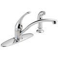 Faucet with Single Kitchen Handle Foundations® Spray Delta